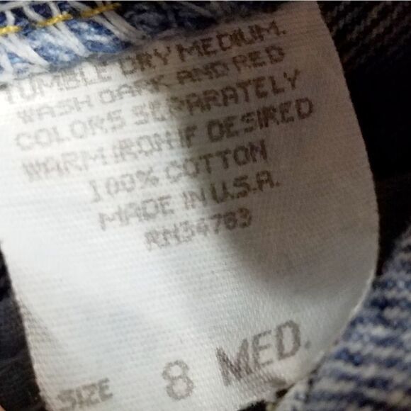 VINTAGE Lee Dark Acid Wash Ultra High Rise Jeans - Picture 11 of 12